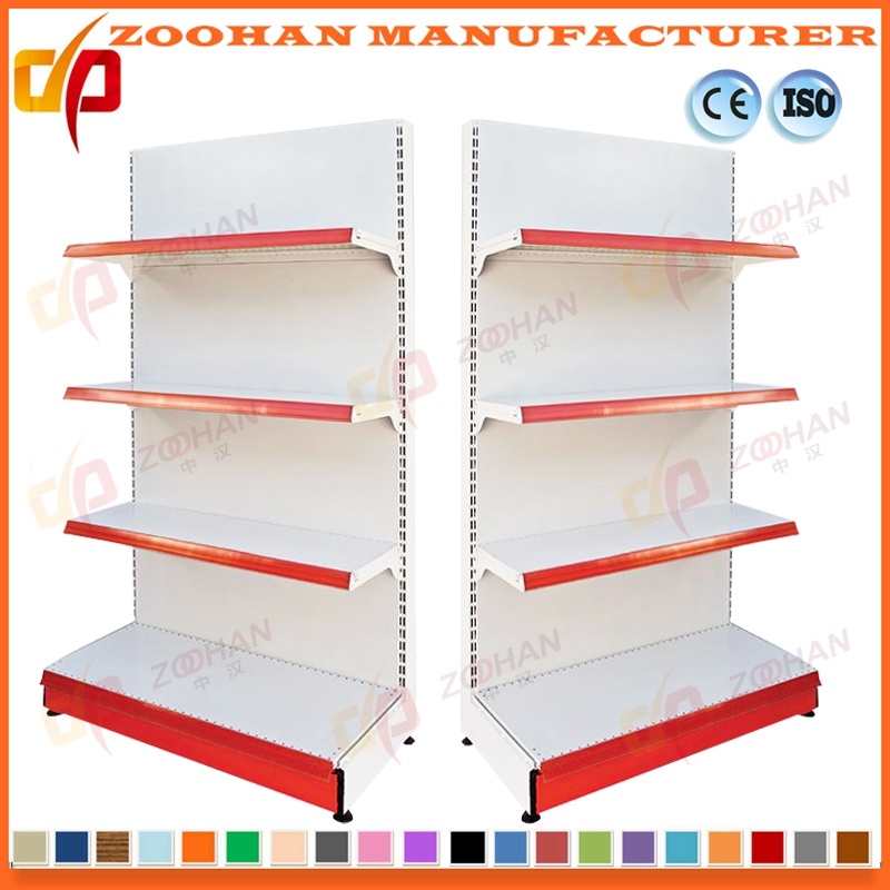 Single Sided Backplane Panel Supermarket Shop Store Display Shelving (Zhs328)