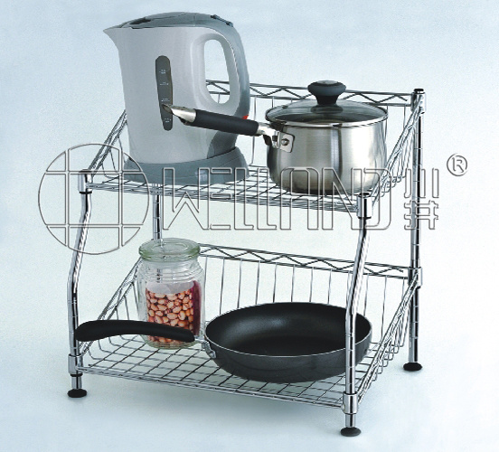 Patent Double Layers Steel Dish Drying Rack for Home Kitchen