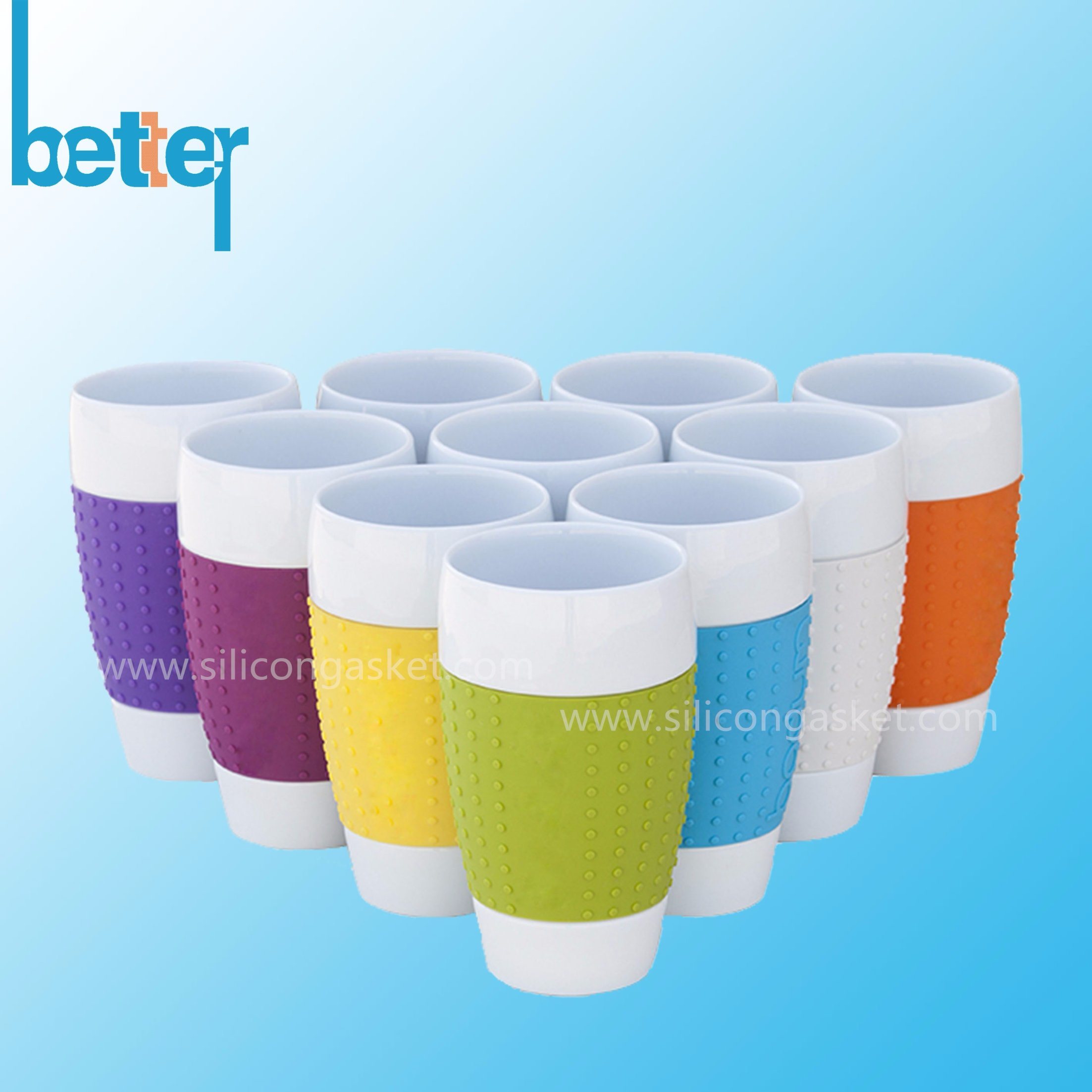 Custom Personalized Reusable Silicone Coffee Cup Sleeve