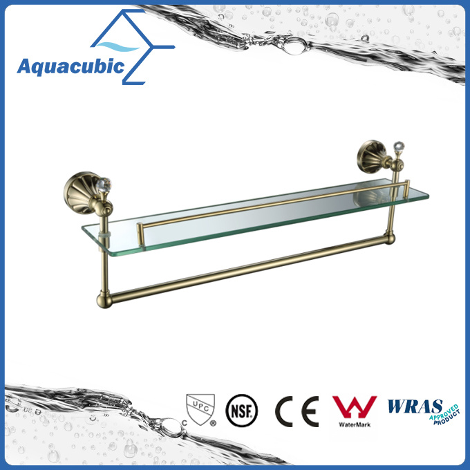 Wall Mount Glass Shelf in Golden (AA9119)