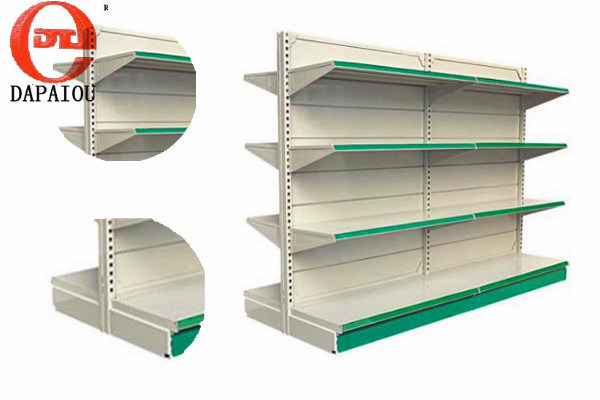 Supermarket Mesh Back Display Gondola Shelf