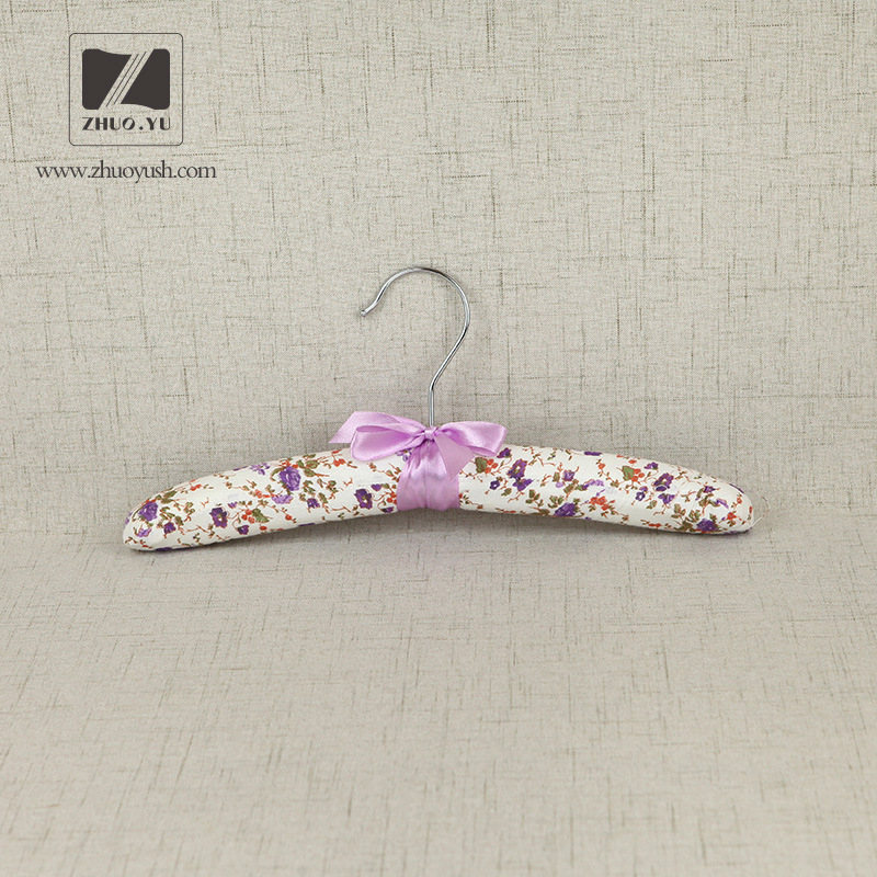 Soft and Comfortable Cotton Satin Padded Clothes Hanger