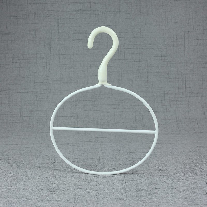 off-White Paint Coated Metal Ring Scarf / Tie Hanger