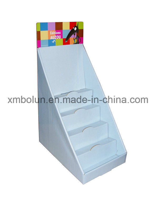 Floor Cardboard Cosmetic Display Stand