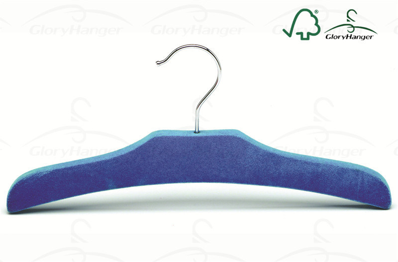 Royalblue Flock Hangers Velvet Hanger