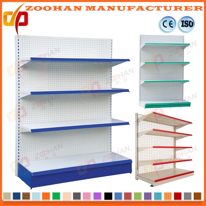 Ce Proved Metal Single Sided Supermarket Storage Shelving Shelf (Zhs124)