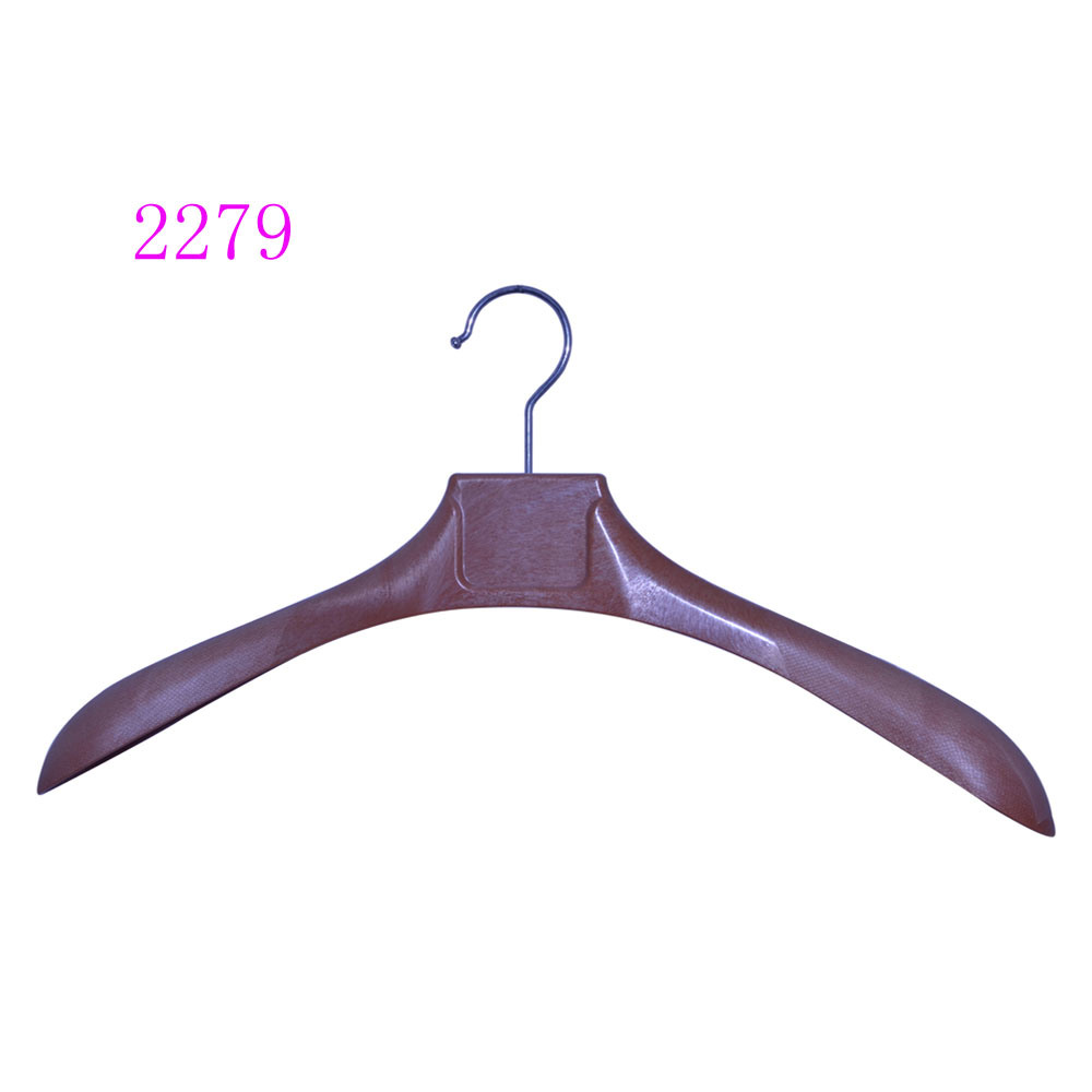 High End Plastic Wide Shoulder Wooden Looking Wetsuit Hanger