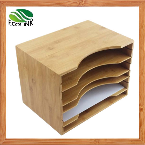 Bamboo Desktop Document Holder / File Holder for Office