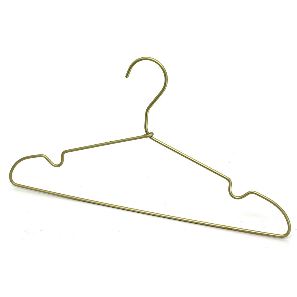 Aluminium Clothes Hanger Gild Plated Top Custome Order Workable Hangers for Jeans