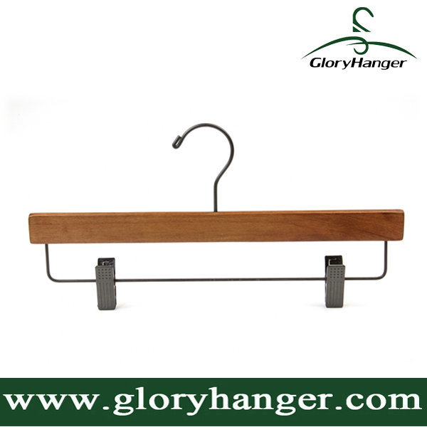 Hight Quality Suit Pant Wooden Hanger with Clothing Shop Display