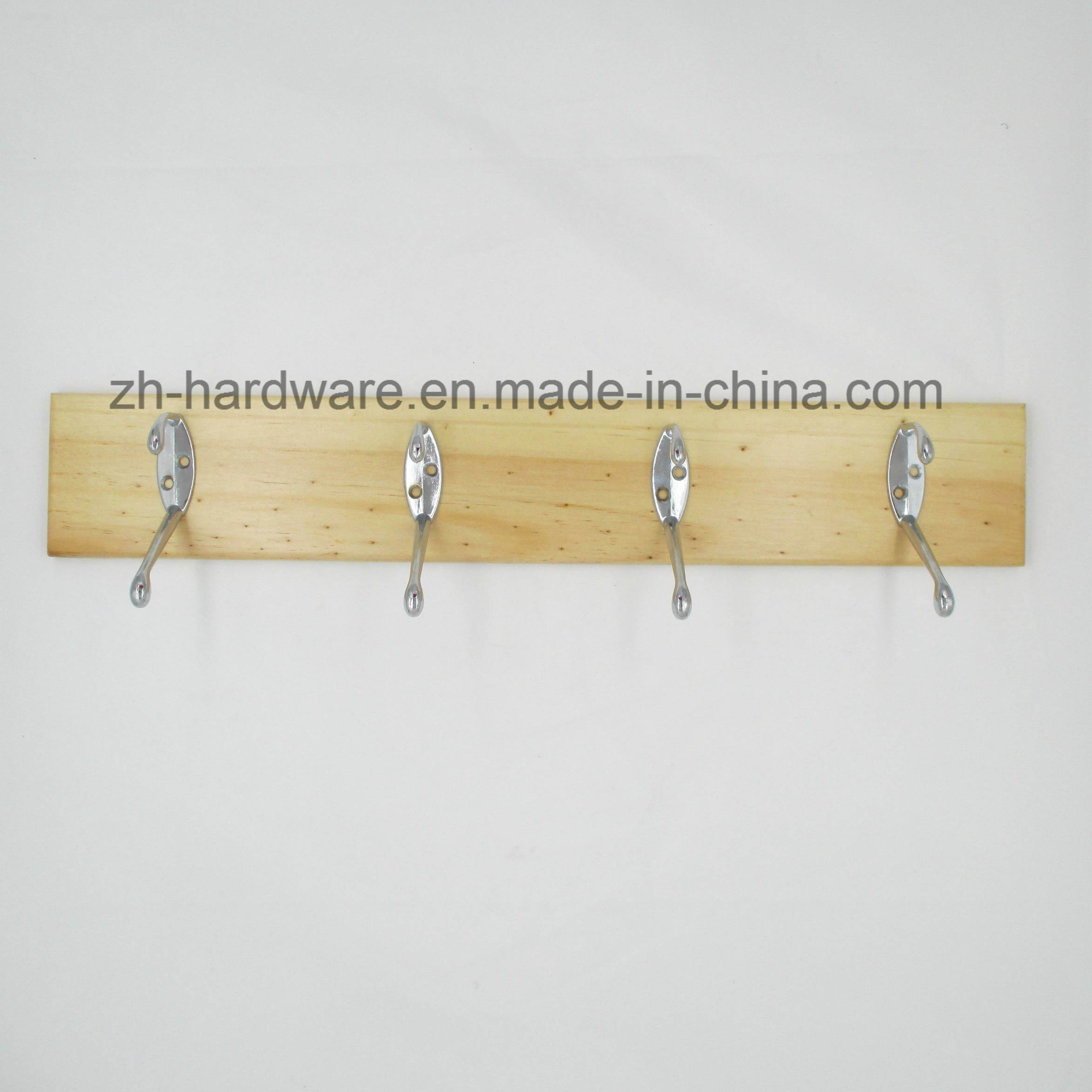 High-Grade Beautiful Clothes Hook Wooden & Metal Board Hook (ZH-7009)