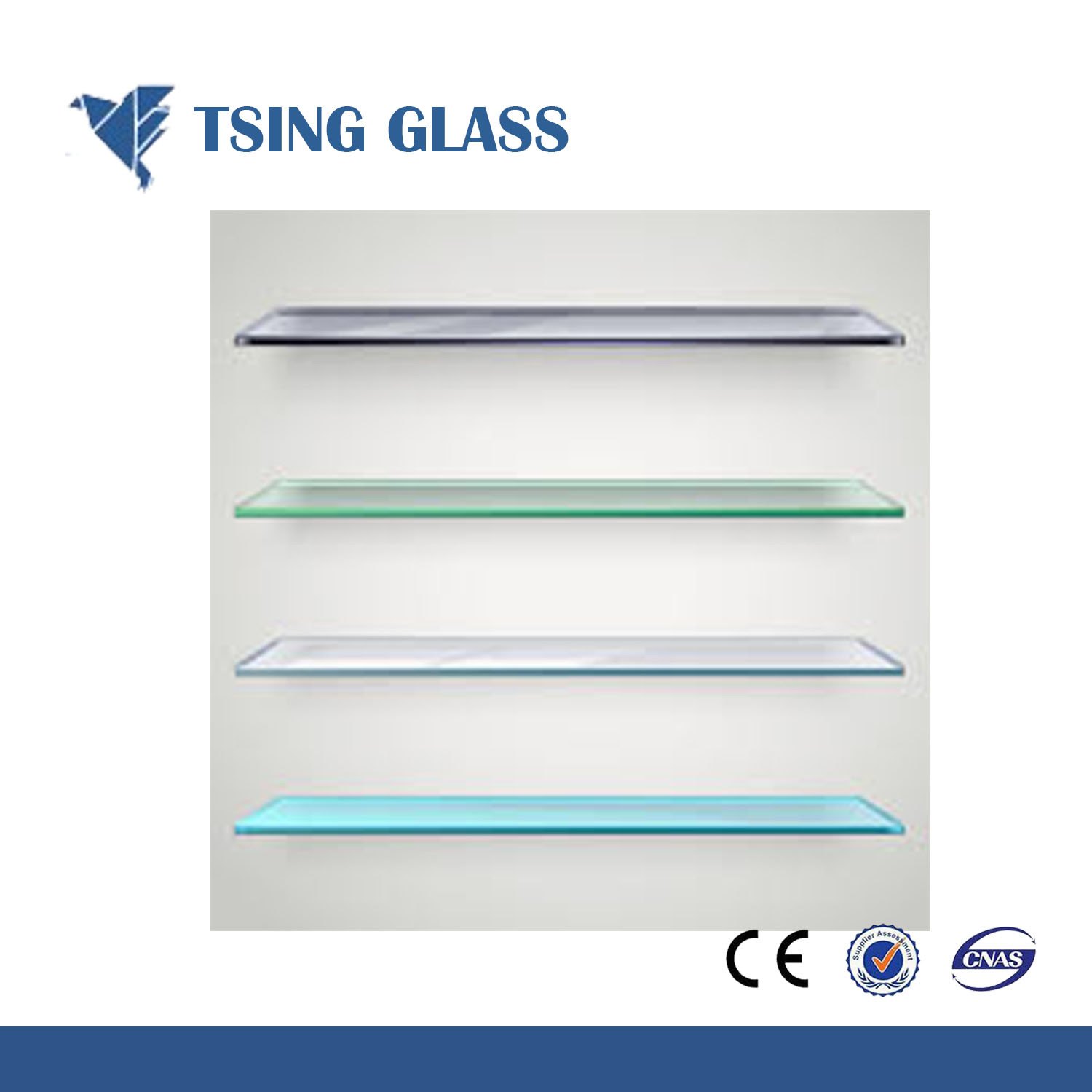 Glass Shelves for Wahsing Room/Corner/Wall/Refrigerator/Decoration