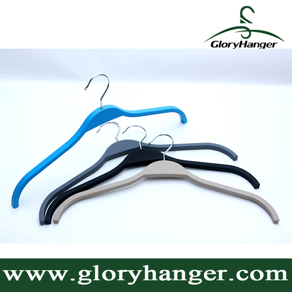 Plastic Velvet Top Hanger (GLRC04)