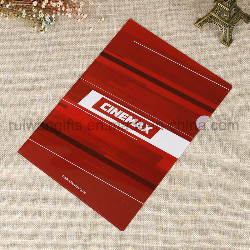Custom A4 Size Business Plastic File Folder for Promotional Gifts