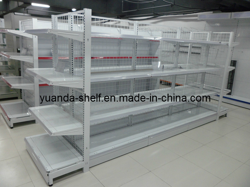 Wire Mesh Supermarket Goods Display Shelves