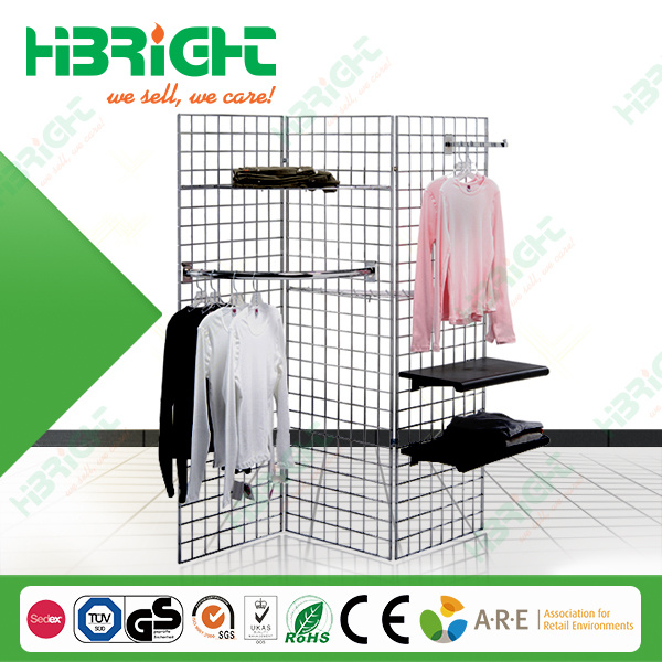 Metal Gridwall 3 Way Display Rack