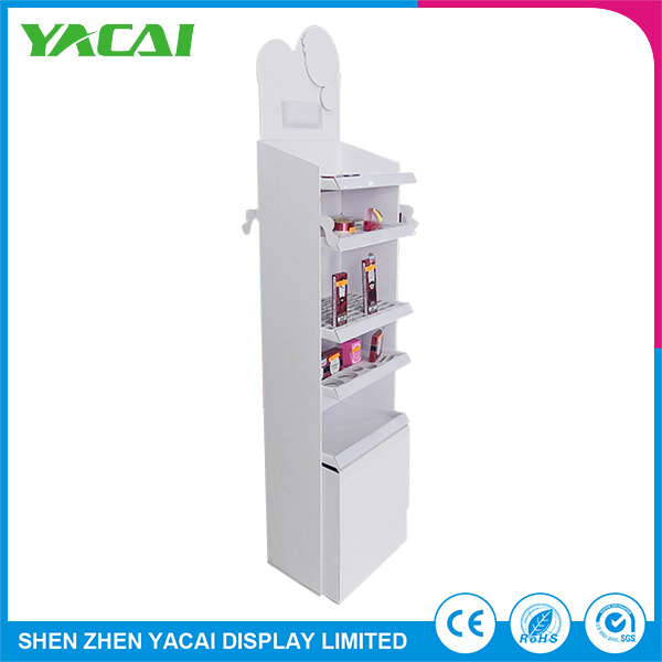 Custom Floor Paper Exhibition Booth Stand Retail Display Rack