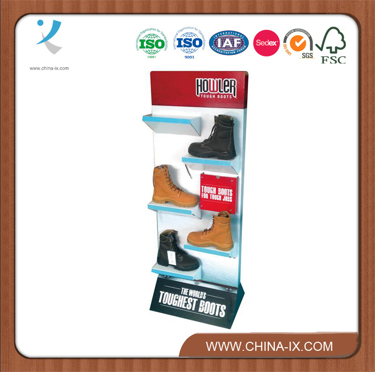 Floor Metal Shoes Racks Shoes Retail Display