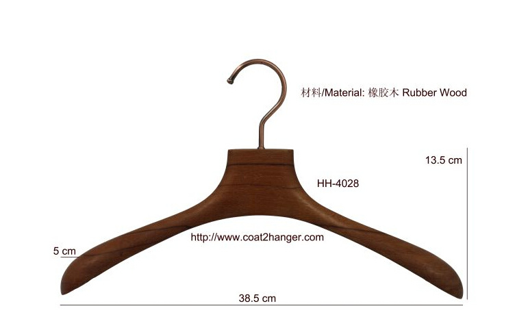 Luxury Rubber Wood Hanger, Women's Hanger, Cheap Clothes Hanger, Suit Hangers Coat Hanger.