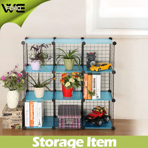 DIY Storage Cube Shelfs Iron Metal Rack for Flowers