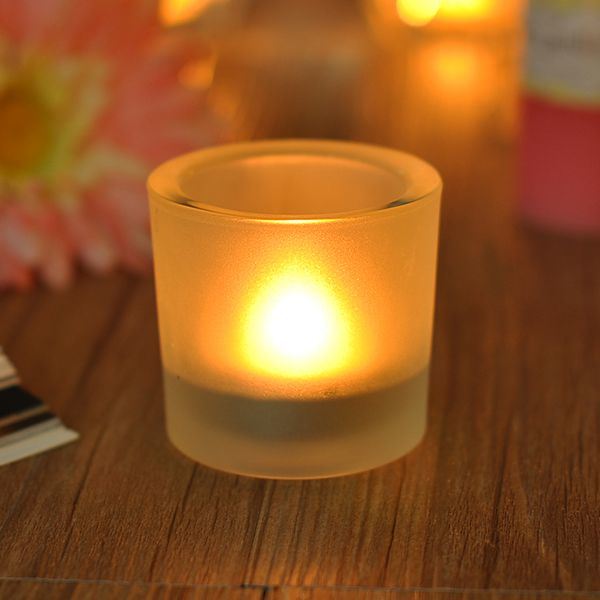 Frosted Candle Holders