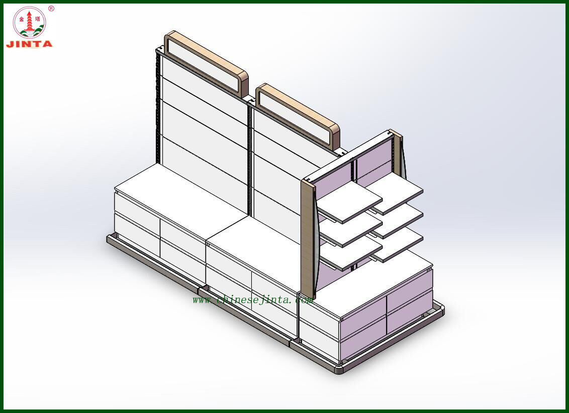 Wooden Cosmetic Products Display Shelf (JT-A30)