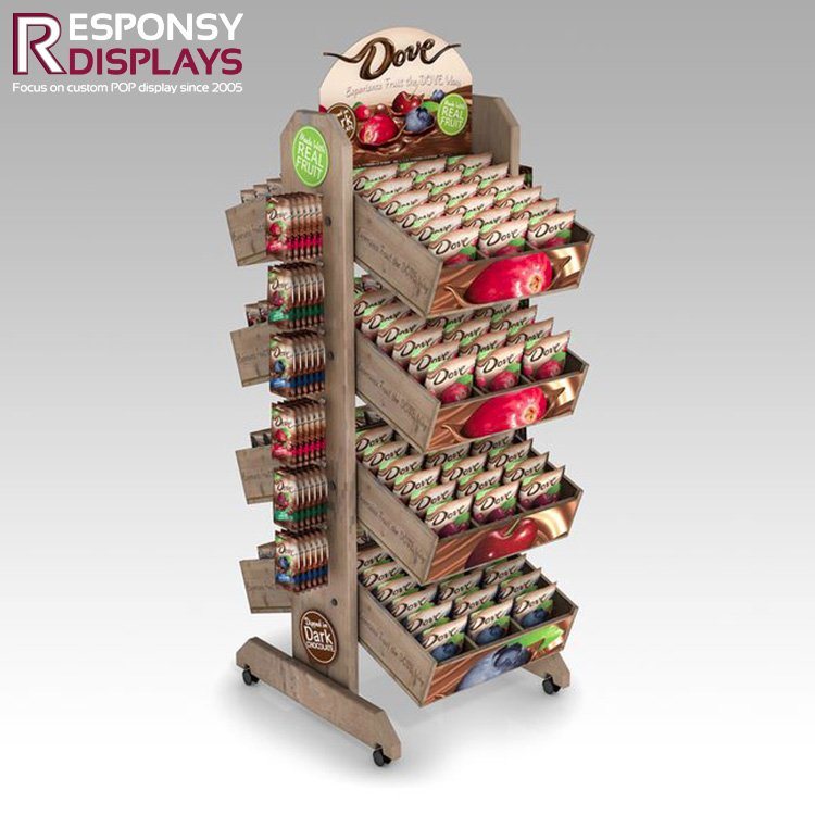 Metal Chocolate Snack Biscuit Display Rack