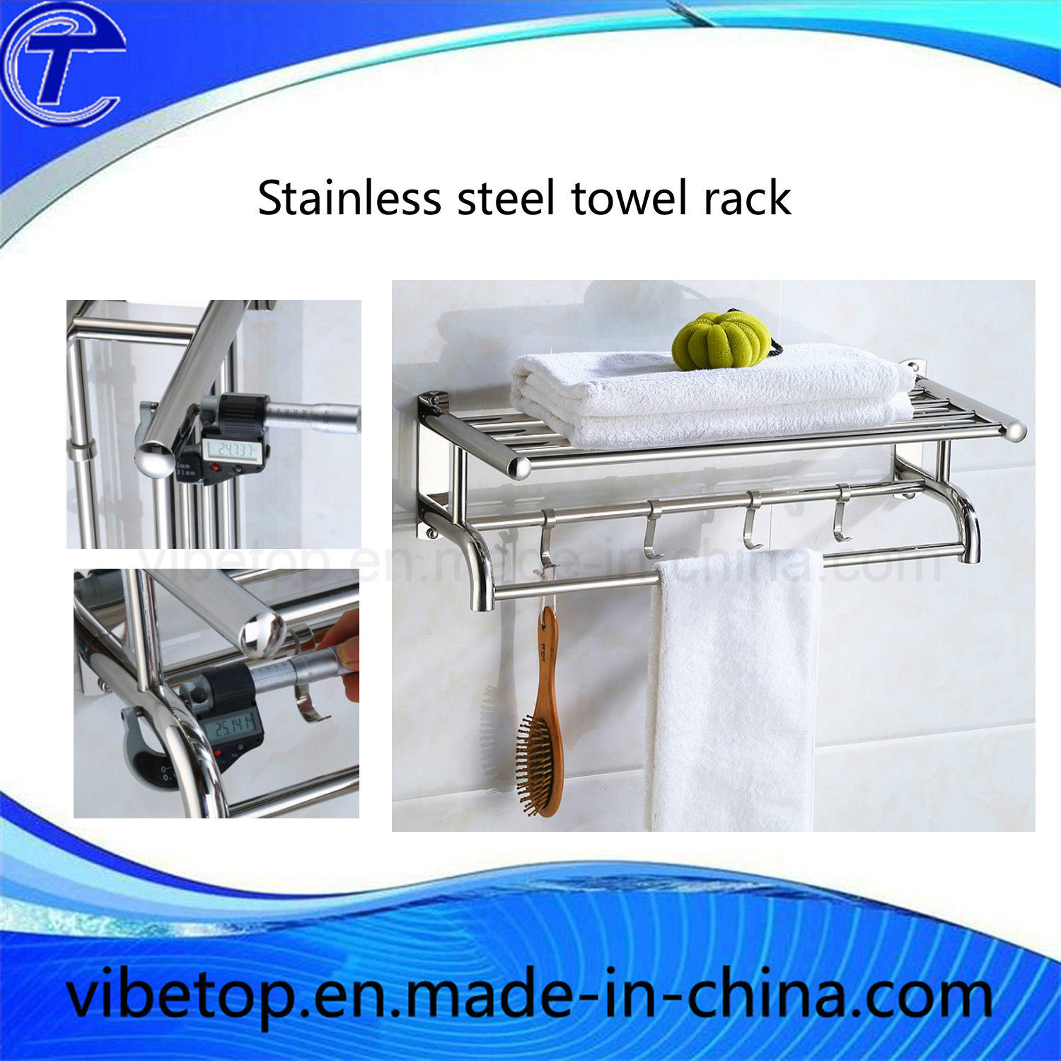 Cheaper Bathroom Stainless Steel Towel Rack