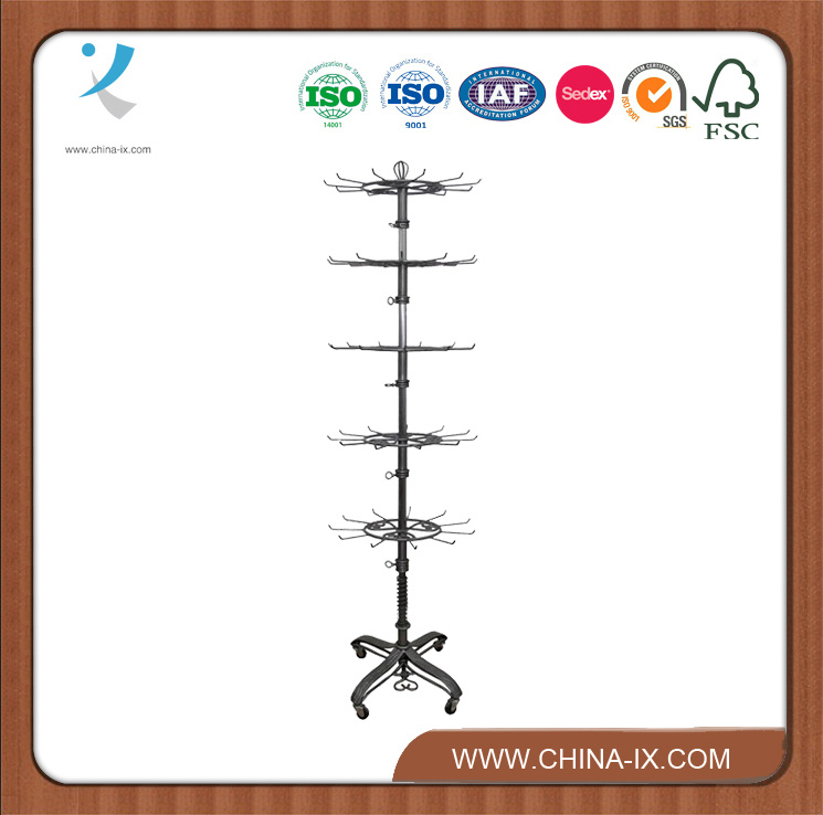 Metal Revolving Display Rack with 5 Tiers