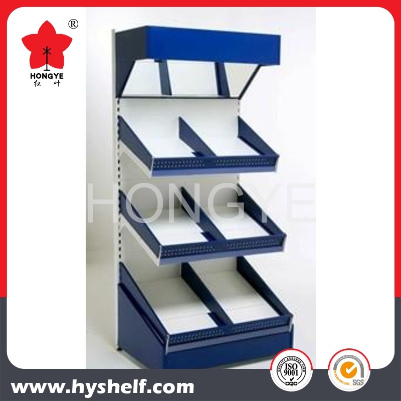 Single Side Metal Vegetable and Fruit Display Shelving Rack