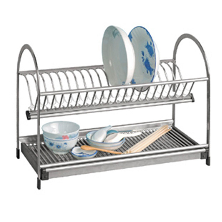 Stainless Steel Kitchenware Dish Holder Plate Drainer Rack (604)