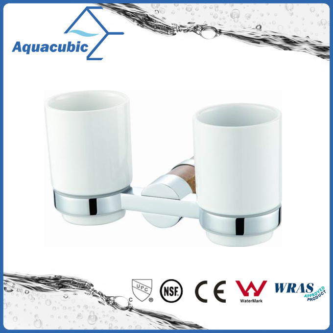 Wall Mount Chromed Double Tumbler Holder (AA6715B)