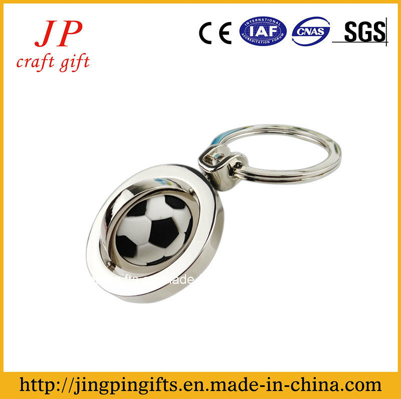 Promotion Zinc Alloy Keychain with Swivel Ball