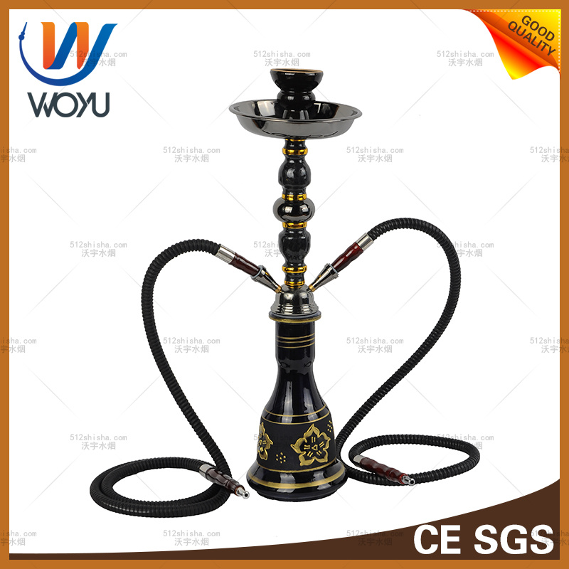 Black Pipes Hose Glass Hookah Smoking Shisha