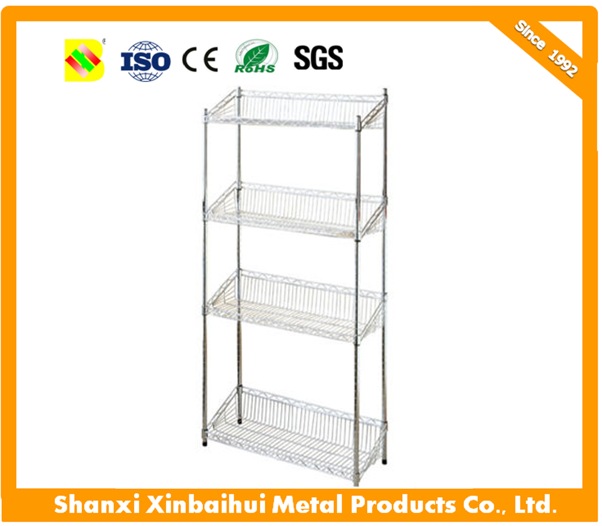 High Quatity Chrome Wire Shelf Wire Rack Wire Shelving Chrome Racks for Sale