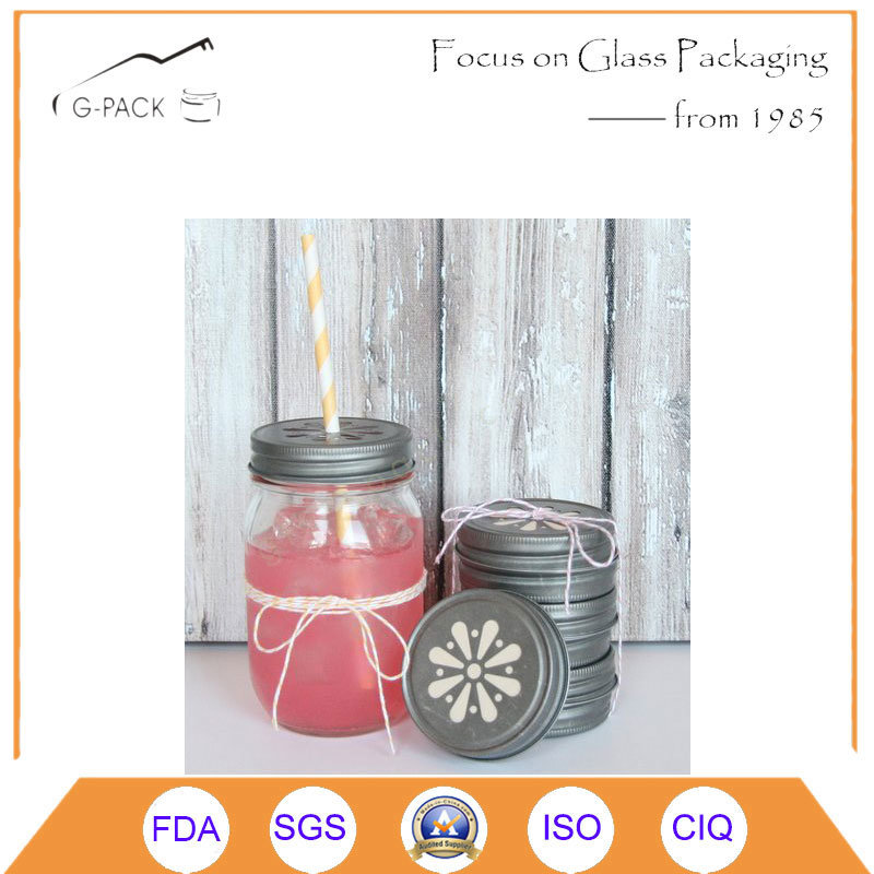 Vintage Glass Mason Jar Candle & Candle Holders