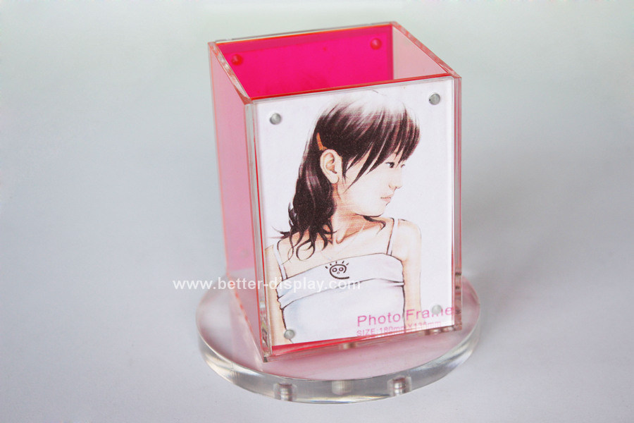 Acrylic Memo Cube with Pen Holder (BTR-H1024)