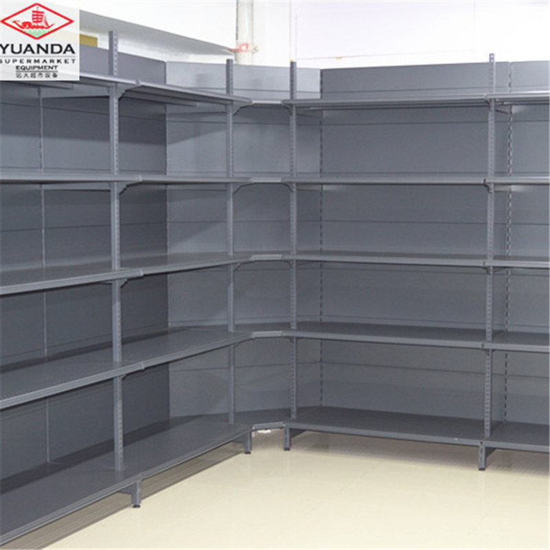 High End Supermarket Shelf Black Color Wall Display Shelf