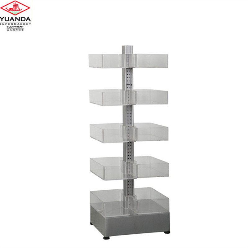 Acrylic Display Stand Supermarket Drink Display Shelving