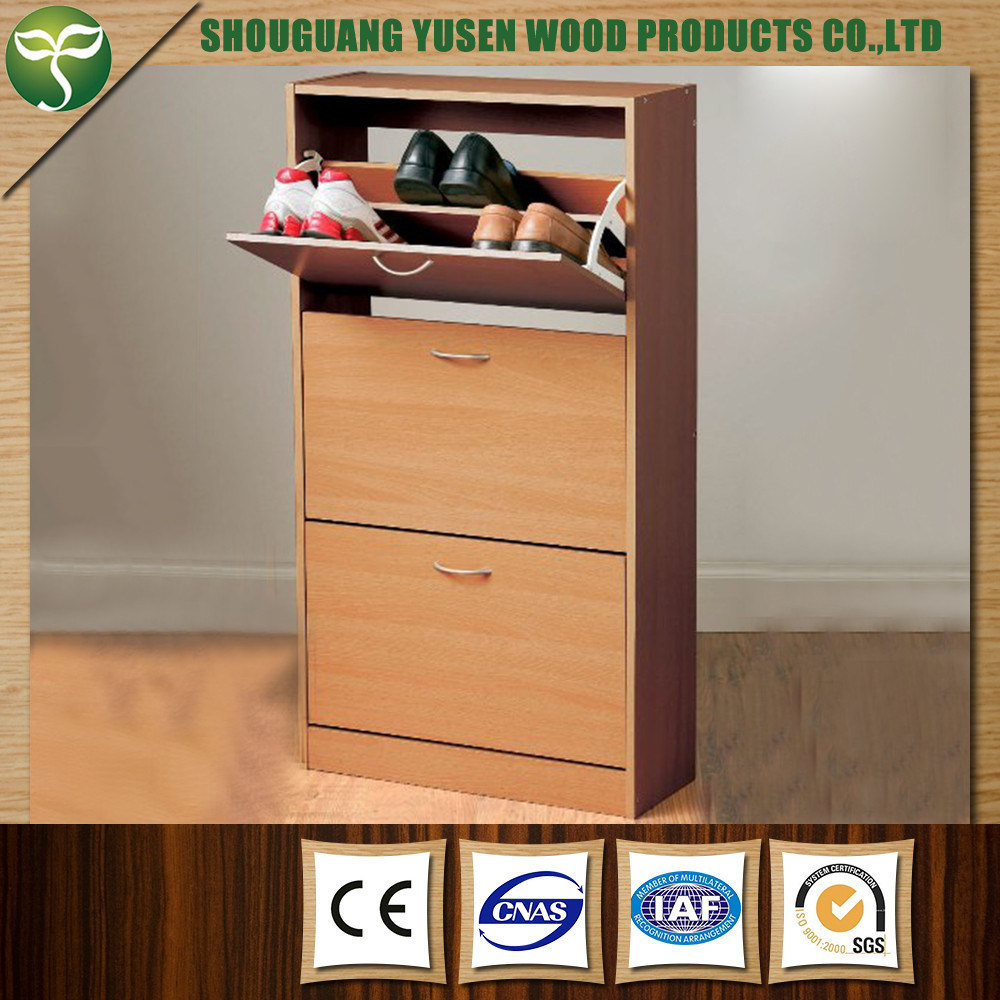 Three Doors Shoe Rack Used Wood Material