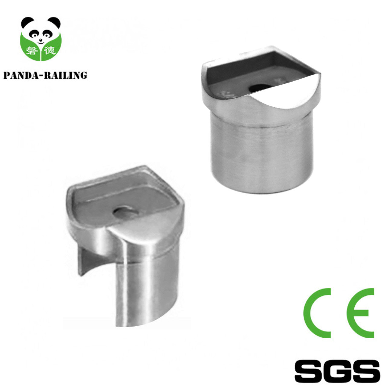 Stainless Steel Railing Support / Pipe Fitting / Handrail Adapter / Slot Tube Holder