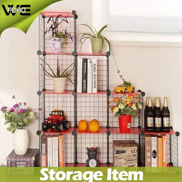 New Metal Metail Versatile DIY Storage Book Metal Shelf