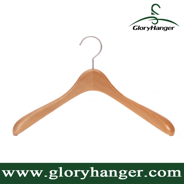 Luxury Beech Wood Coat Hanger for Garment Display