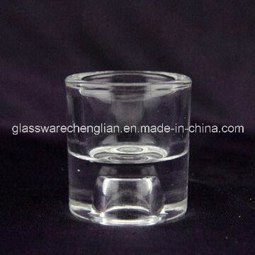 Machine-Pressed Tealight Glass Candle Holder (ZT-051)