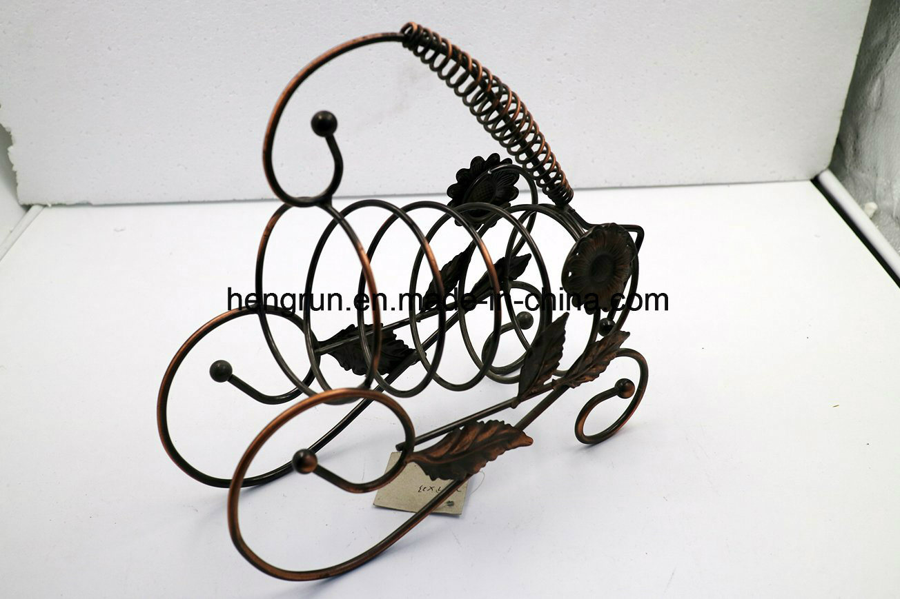 Metal One Bottle Wine Holder, Single Bottle Wine Rack, Creative Wine Display Rack Holding One Bottle