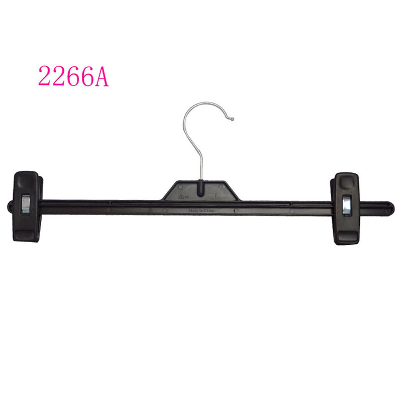 Adjustable Black Plastic Clips Pants Hanger with Facyory Price