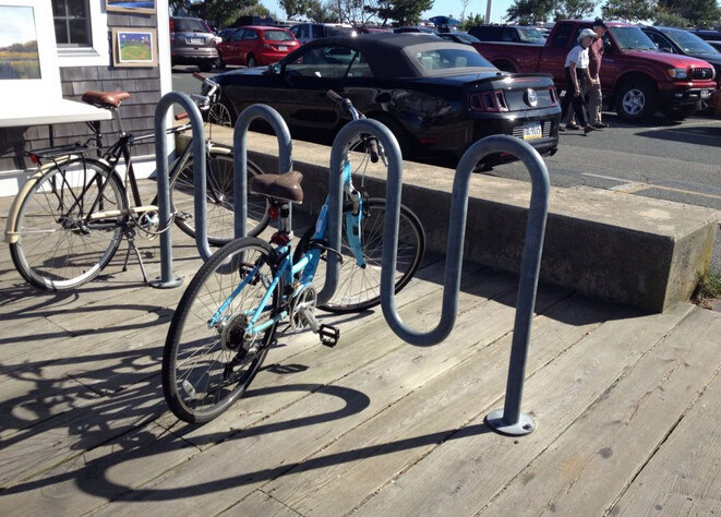 7 Bike Parking Space Wave Bike Rack