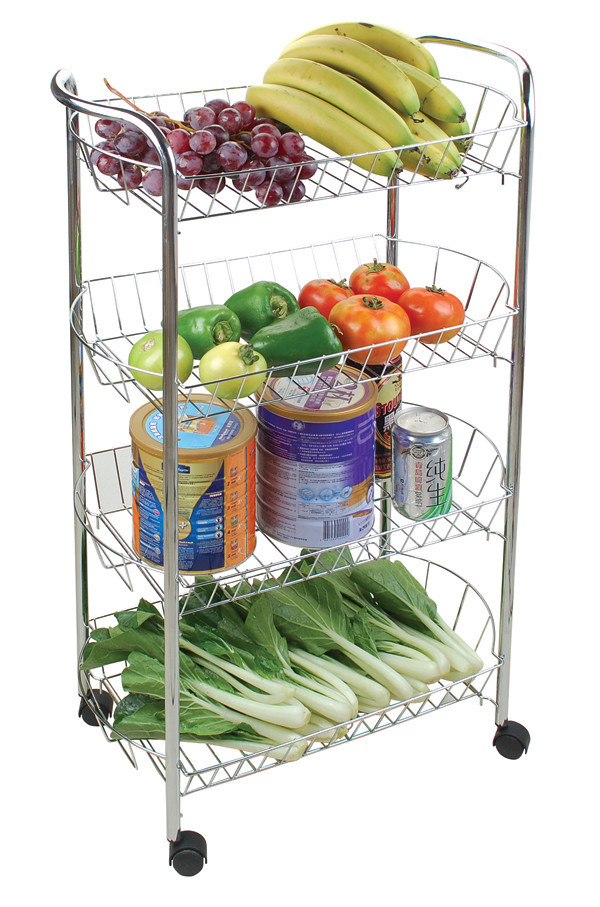 Jp-Sc984c Modern Popular Foldable Kitchen Trolley