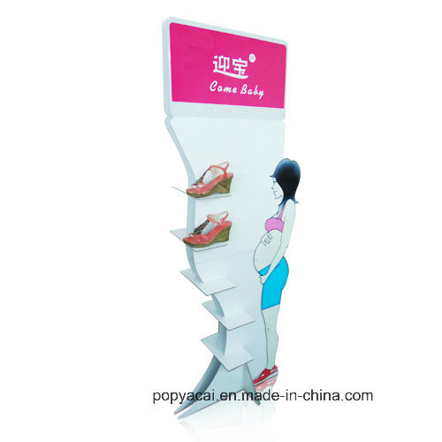 Cardboard Floor Display Standee Free Standing Display Rack for Shoes