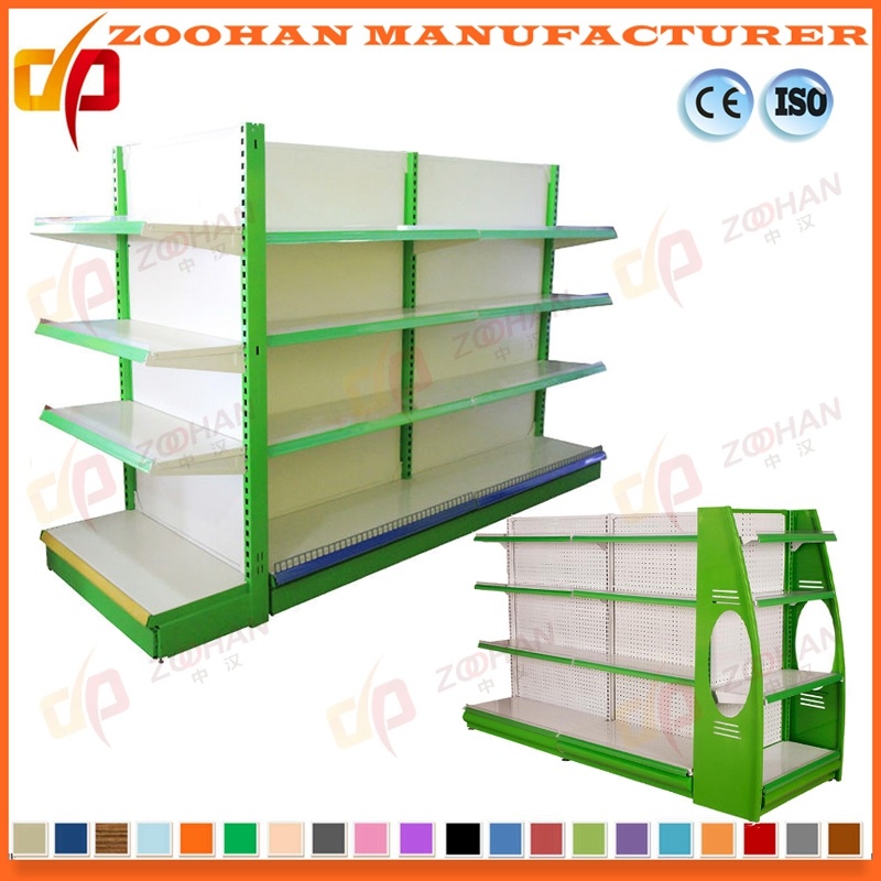 Double Sided Gondola Shelves Supermarket Shelf with End Shelf (Zhs83)